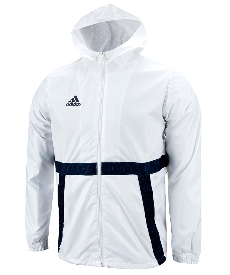 adidas rain jacket white